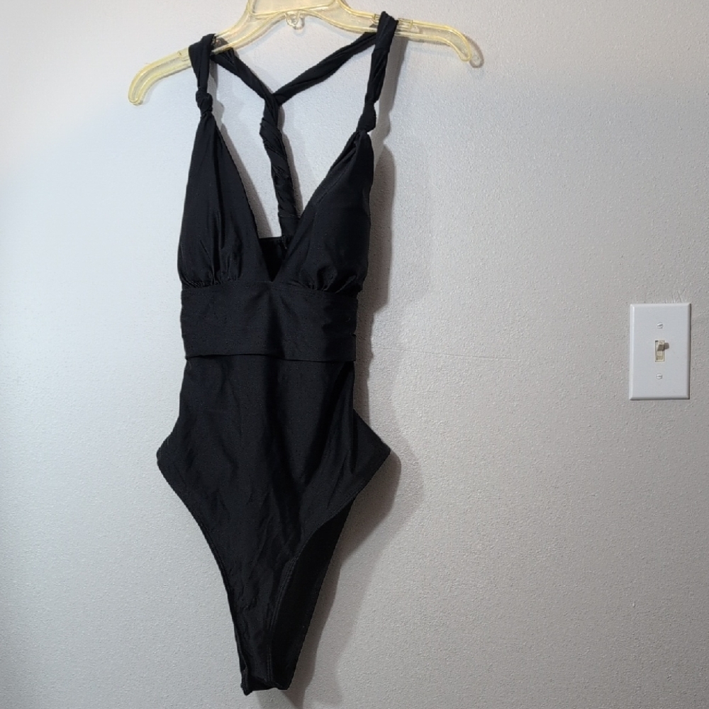 Black One-Piece Swimsuit